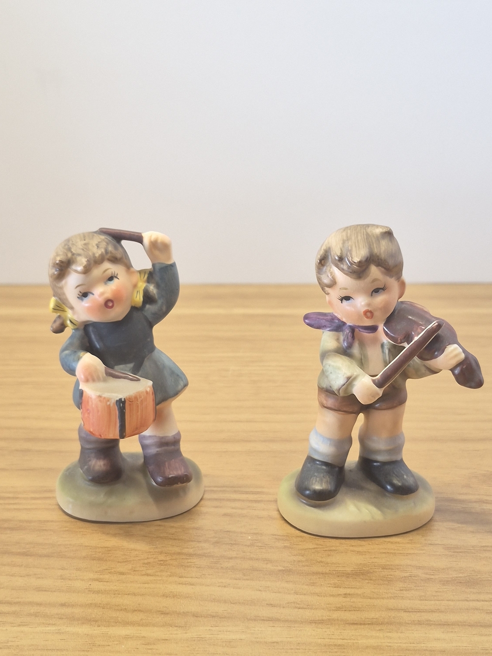 VTG Napco Japan Ceramic Musical Children Figurines Set of 2 - C7654